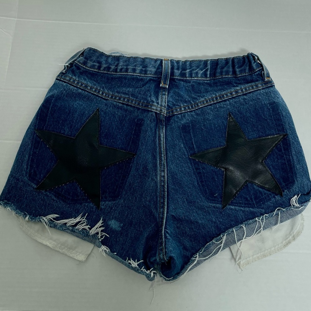 Vintage Reconstructed Denim Jean Shorts 27